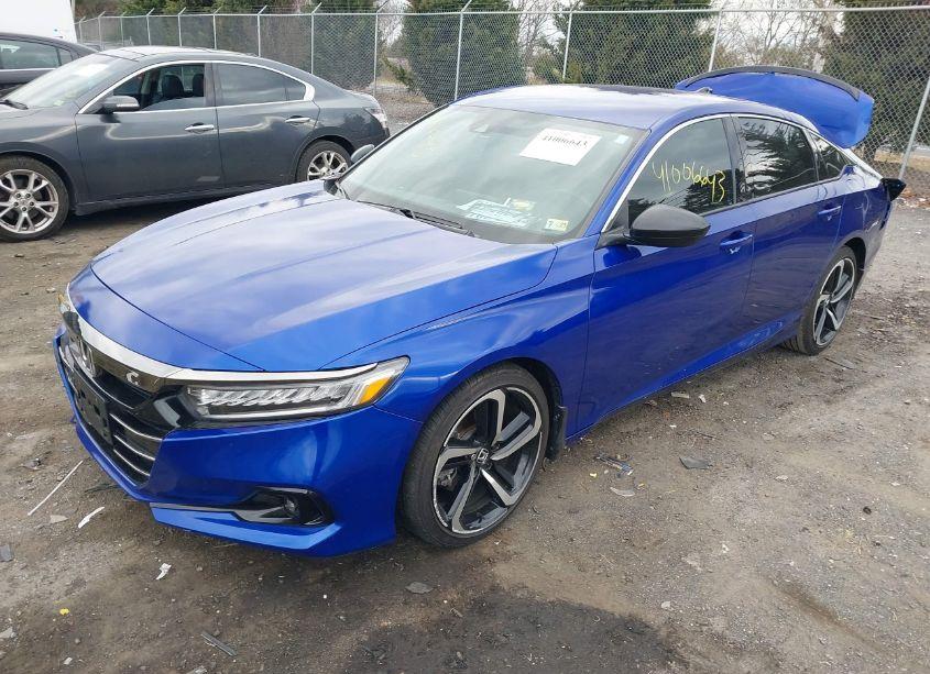 Photo 2 of 2021 Honda Accord SPORT (VIN 1HGCV1F3XMA019498)
