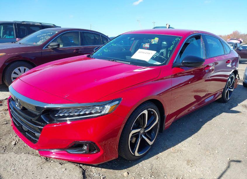 Photo 2 of 2021 Honda Accord SPORT (VIN 1HGCV1F3XMA040710)