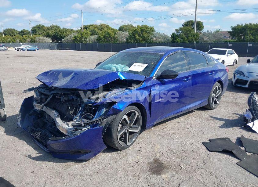 Photo 2 of 2021 Honda Accord SPORT (VIN 1HGCV1F3XMA098381)
