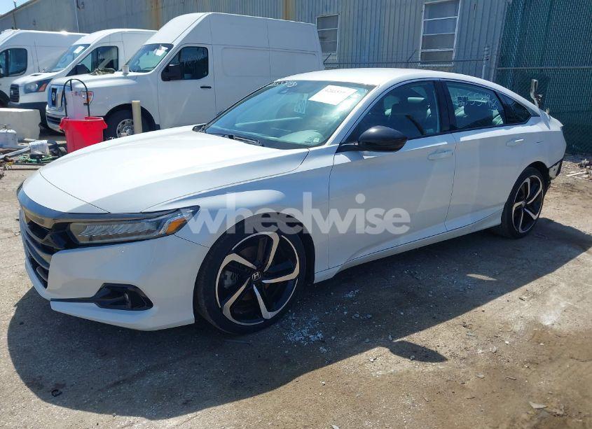 Photo 2 of 2021 Honda Accord SPORT (VIN 1HGCV1F3XMA099711)