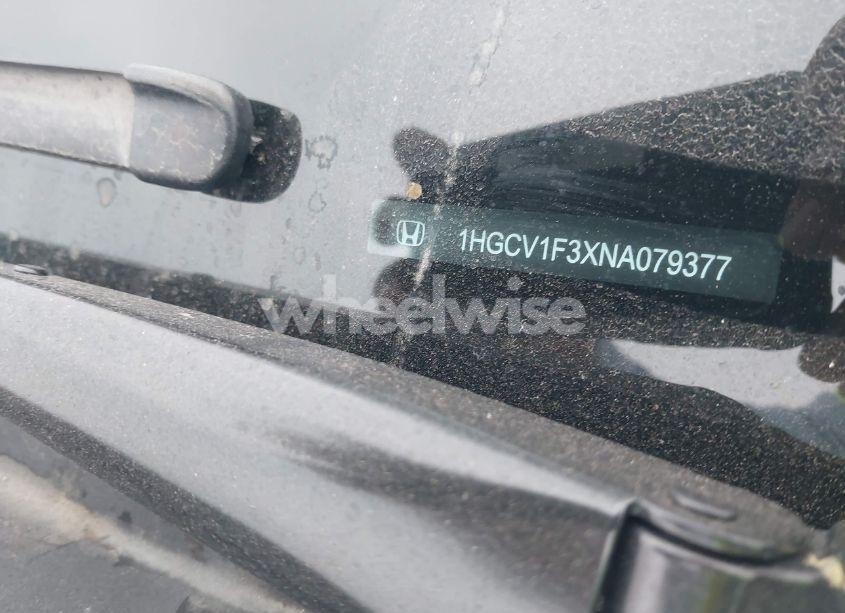 Photo 9 of 2022 Honda Accord SPORT (VIN 1HGCV1F3XNA079377)