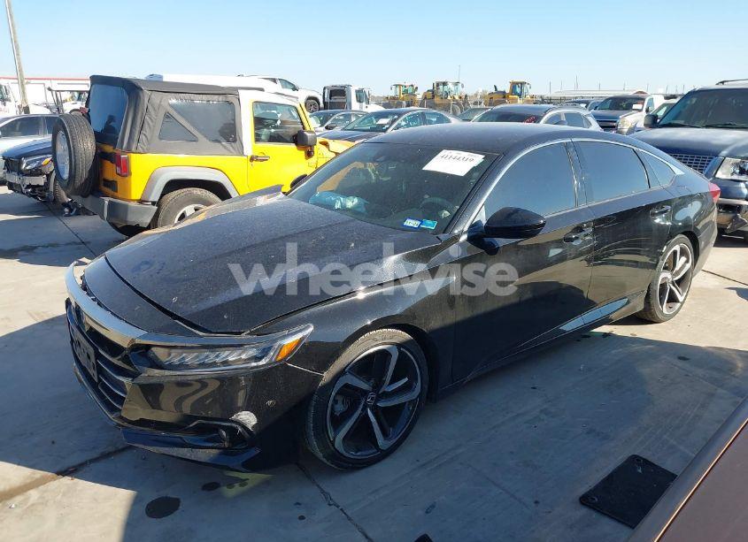 Photo 2 of 2022 Honda Accord SPORT (VIN 1HGCV1F3XNA101989)