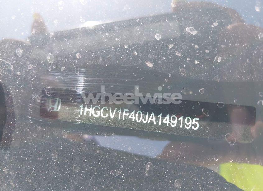 Photo 9 of 2018 Honda Accord EX (VIN 1HGCV1F40JA149195)