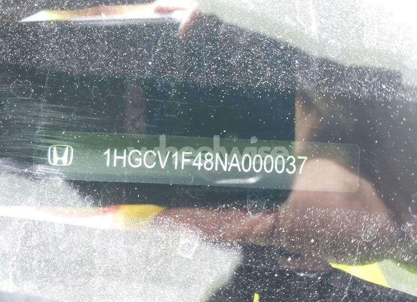 Photo 9 of 2022 Honda Accord SPORT SPECIAL EDITION (VIN 1HGCV1F48NA000037)