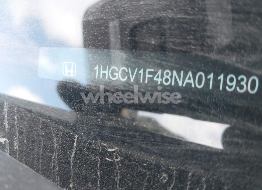 Photo 9 of 2022 Honda Accord SPORT SPECIAL EDITION (VIN 1HGCV1F48NA011930)