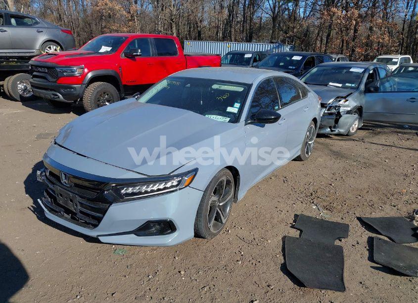 Photo 2 of 2022 Honda Accord SPORT SE (VIN 1HGCV1F4XNA049885)