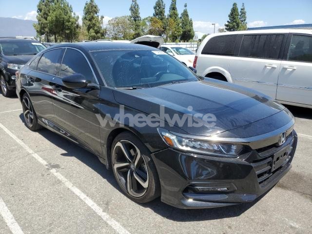 Photo 2 of 2019 HONDA ACCORD SPORT (VIN 1HGCV1F55JA135608)