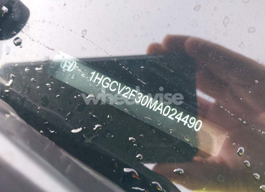 Photo 9 of 2021 Honda Accord SPORT 2.0T (VIN 1HGCV2F30MA024490)