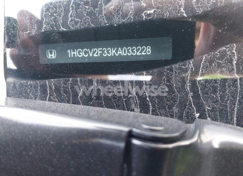 Photo 9 of 2019 Honda Accord SPORT 2.0T (VIN 1HGCV2F33KA033228)