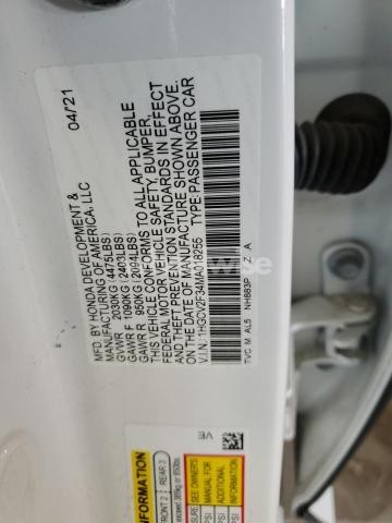 2021 HONDA ACCORD SPORT (VIN 1HGCV2F34MA018255) main photo