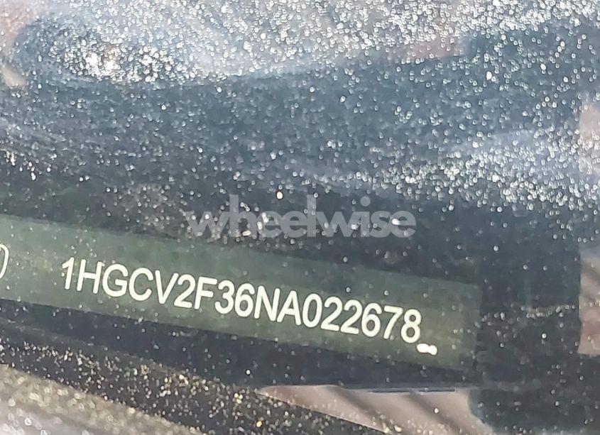 Photo 17 of 2022 Honda Accord SPORT 2.0T (VIN 1HGCV2F36NA022678)