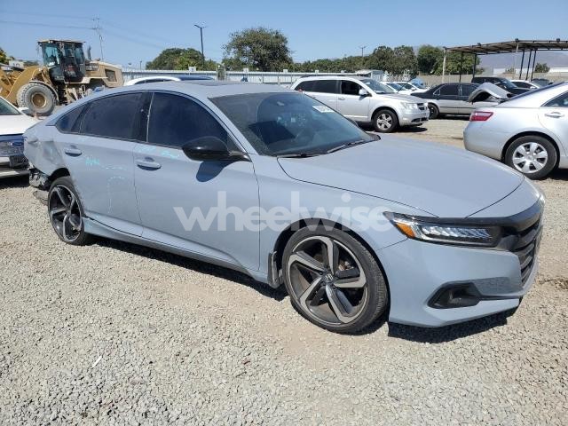 Photo 7 of 2021 HONDA ACCORD SPORT (VIN 1HGCV2F37MA014460)
