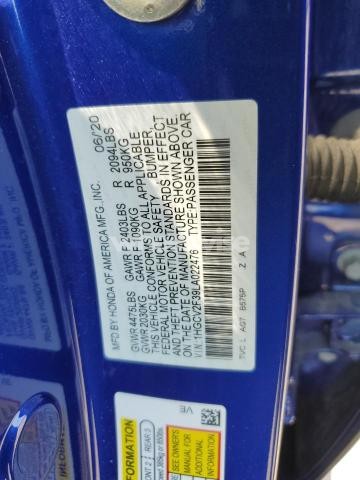 Photo 10 of 2020 HONDA ACCORD SPORT (VIN 1HGCV2F39LA022476)