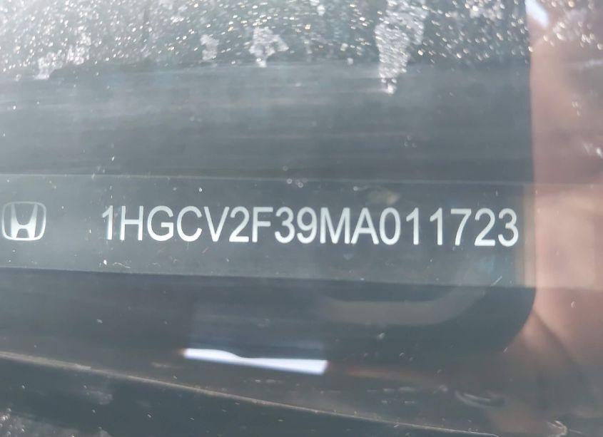 Photo 9 of 2021 Honda Accord SPORT 2.0T (VIN 1HGCV2F39MA011723)