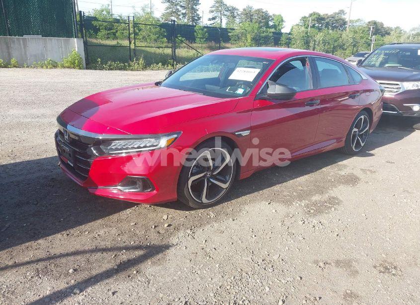 Photo 2 of 2022 Honda Accord SPORT 2.0T (VIN 1HGCV2F39NA008581)