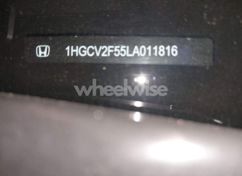 Photo 9 of 2020 Honda Accord EX-L 2.0T (VIN 1HGCV2F55LA011816)