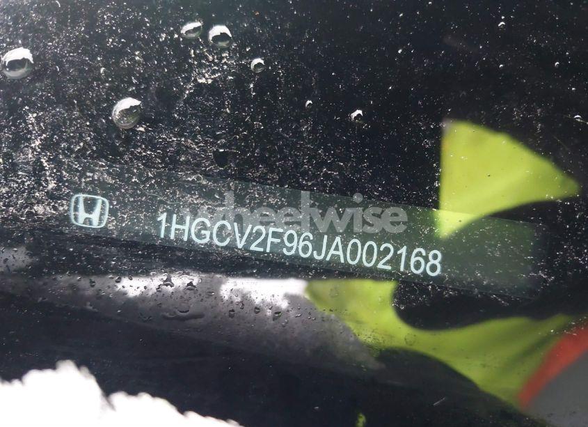 Photo 9 of 2018 Honda Accord TOURING 2.0T (VIN 1HGCV2F96JA002168)