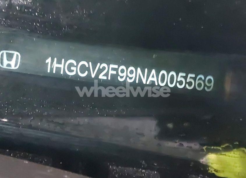 Photo 9 of 2022 Honda Accord TOURING (VIN 1HGCV2F99NA005569)