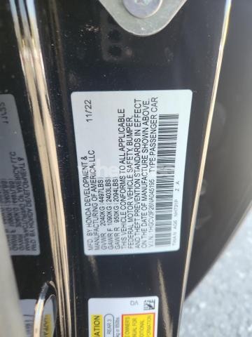 Photo 11 of 2022 HONDA ACCORD HYBRID SPORT (VIN 1HGCV3F26NA045195)