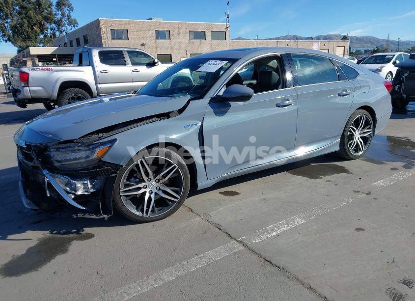 Photo 2 of 2021 Honda Accord HYBRID TOURING (VIN 1HGCV3F91MA022175)