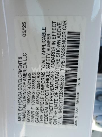 Photo 3 of 2025 HONDA ACCORD LX N/A (VIN 1HGCY1F23SA035389)