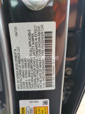 Photo 9 of 2025 HONDA ACCORD LX N/A (VIN 1HGCY1F24SA032033)