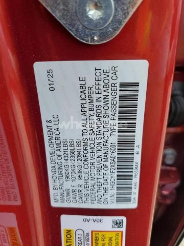 Photo 6 of 2025 HONDA ACCORD LX N/A (VIN 1HGCY1F2XSA016001)