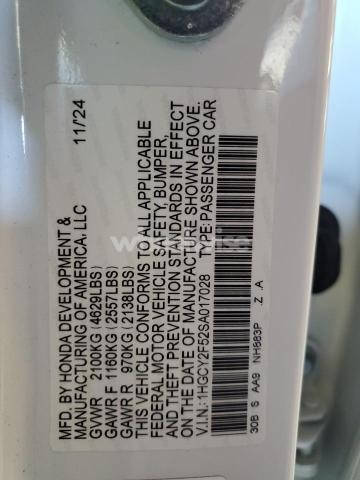 Photo 4 of 2025 HONDA ACCORD HYBRID SPORT (VIN 1HGCY2F52SA017028)