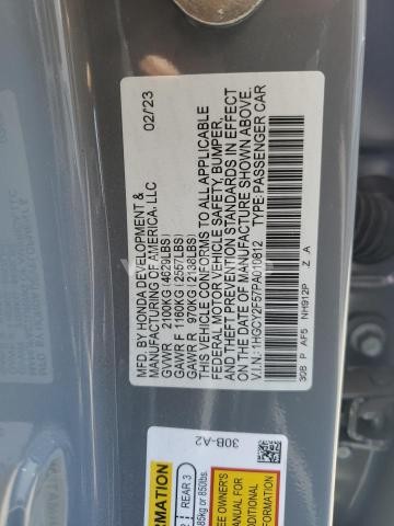 Photo 4 of 2023 HONDA ACCORD HYBRID SPORT (VIN 1HGCY2F57PA010812)