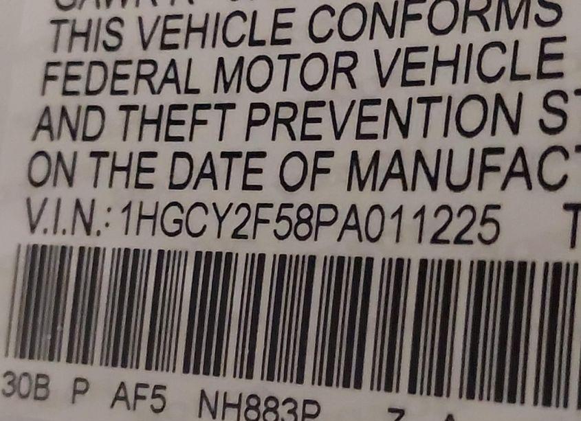 Photo 9 of 2023 Honda Accord HYBRID SPORT (VIN 1HGCY2F58PA011225)