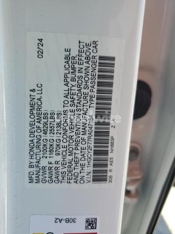 Photo 8 of 2024 HONDA ACCORD HYBRID SPORT-L N/A (VIN 1HGCY2F77RA047184)