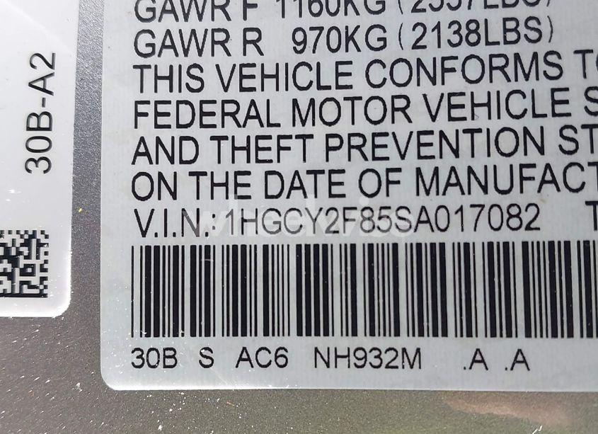 Photo 9 of 2025 Honda Accord HYBRID TOURING (VIN 1HGCY2F85SA017082)