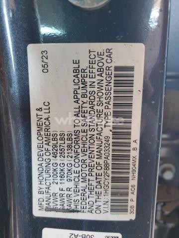 Photo 11 of 2023 HONDA ACCORD TOURING HYBRID (VIN 1HGCY2F88PA033249)