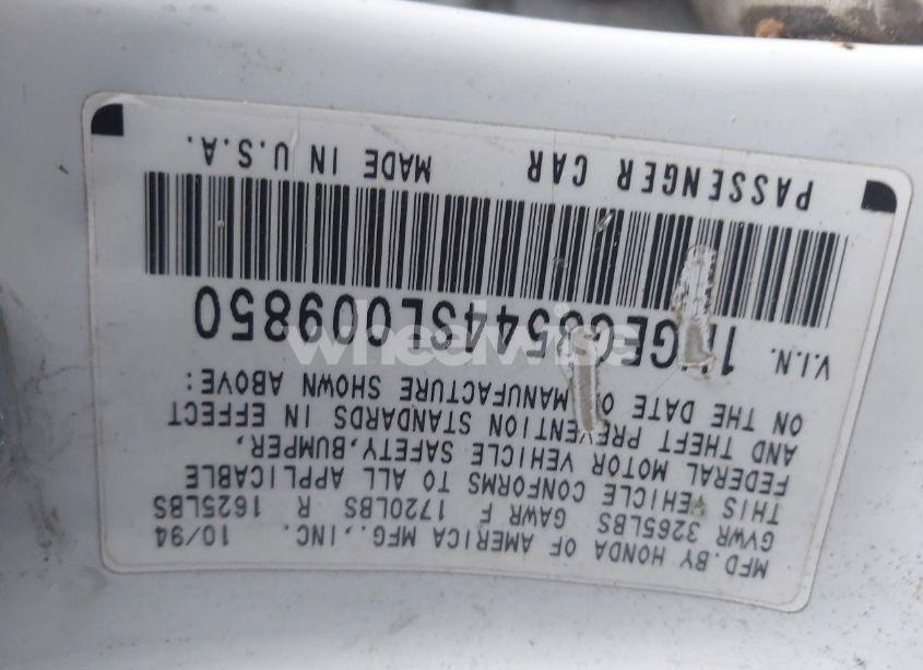 Photo 9 of 1995 Honda Civic DX/LX (VIN 1HGEG8544SL009850)