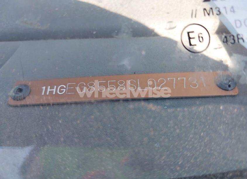 Photo 9 of 1995 Honda Civic LX (VIN 1HGEG8558SL027731)