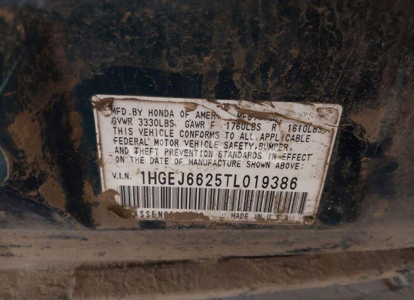 Photo 9 of 1996 Honda Civic DX (VIN 1HGEJ6625TL019386)