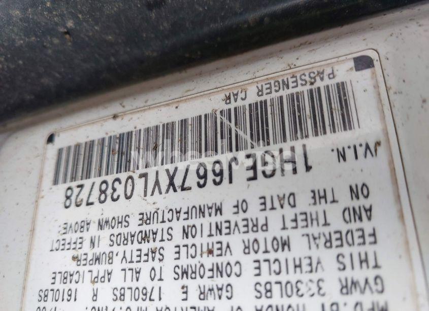 Photo 9 of 2000 Honda Civic LX (VIN 1HGEJ667XYL038728)