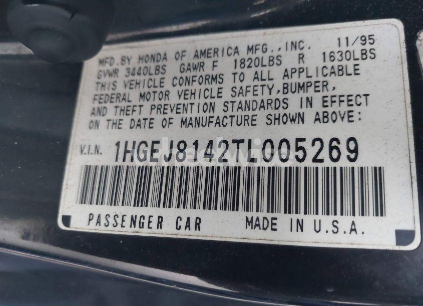 Photo 9 of 1996 Honda Civic EX (VIN 1HGEJ8142TL005269)