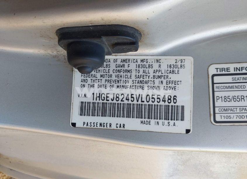 Photo 9 of 1997 Honda Civic EX (VIN 1HGEJ8245VL055486)