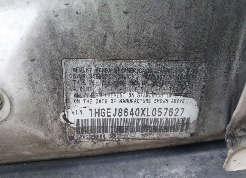 Photo 9 of 1999 Honda Civic EX (VIN 1HGEJ8640XL057627)