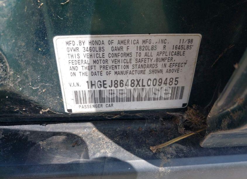 Photo 9 of 1999 Honda Civic EX (VIN 1HGEJ8648XL009485)