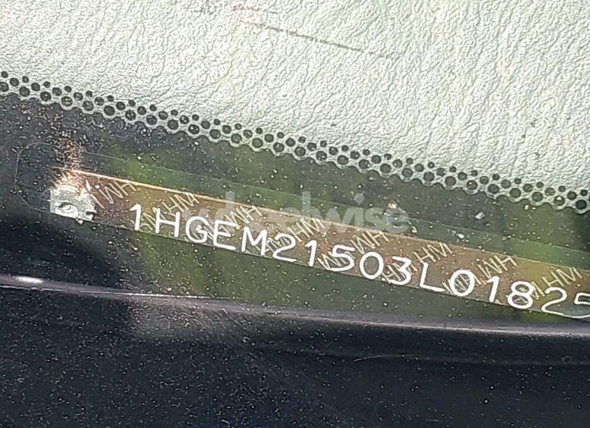 Photo 12 of 2003 Honda Civic LX (VIN 1HGEM21503L018258)