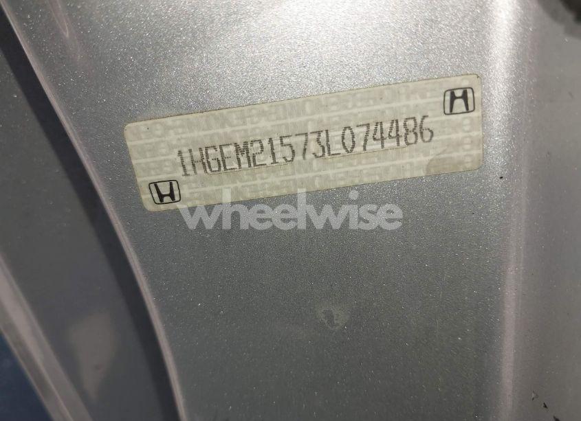 Photo 9 of 2003 Honda Civic LX (VIN 1HGEM21573L074486)