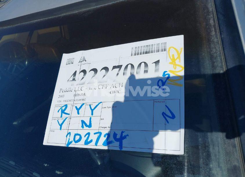 Photo 13 of 2003 Honda Civic LX (VIN 1HGEM22563L085882)