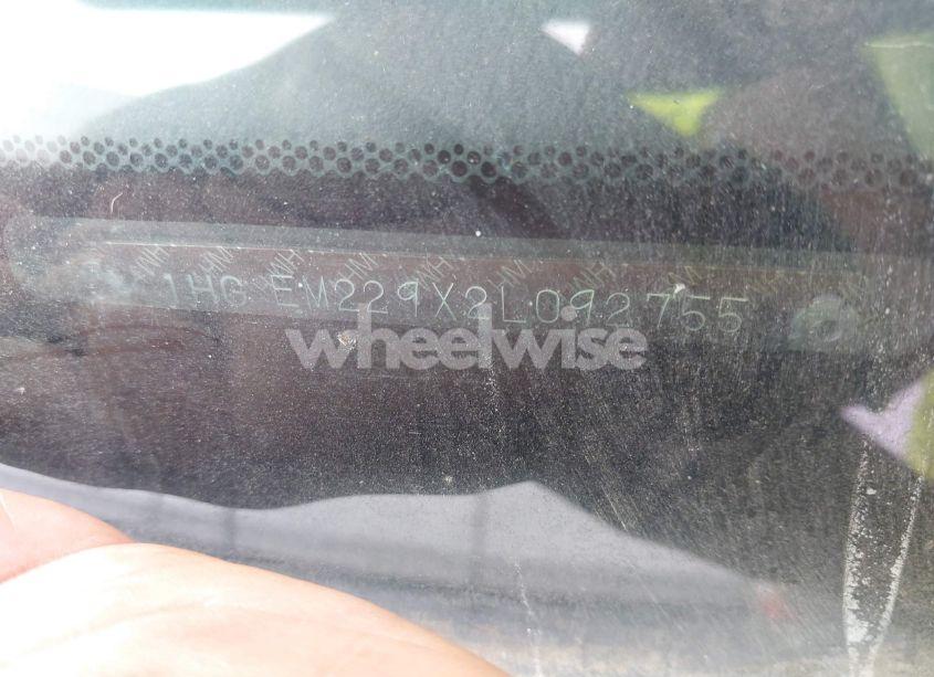 Photo 9 of 2002 Honda Civic EX (VIN 1HGEM229X2L092755)