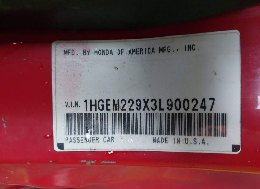 Photo 9 of 2003 Honda Civic EX (VIN 1HGEM229X3L900247)