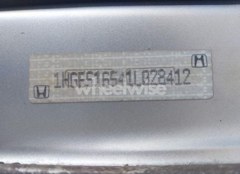Photo 9 of 2001 Honda Civic LX (VIN 1HGES16541L028412)