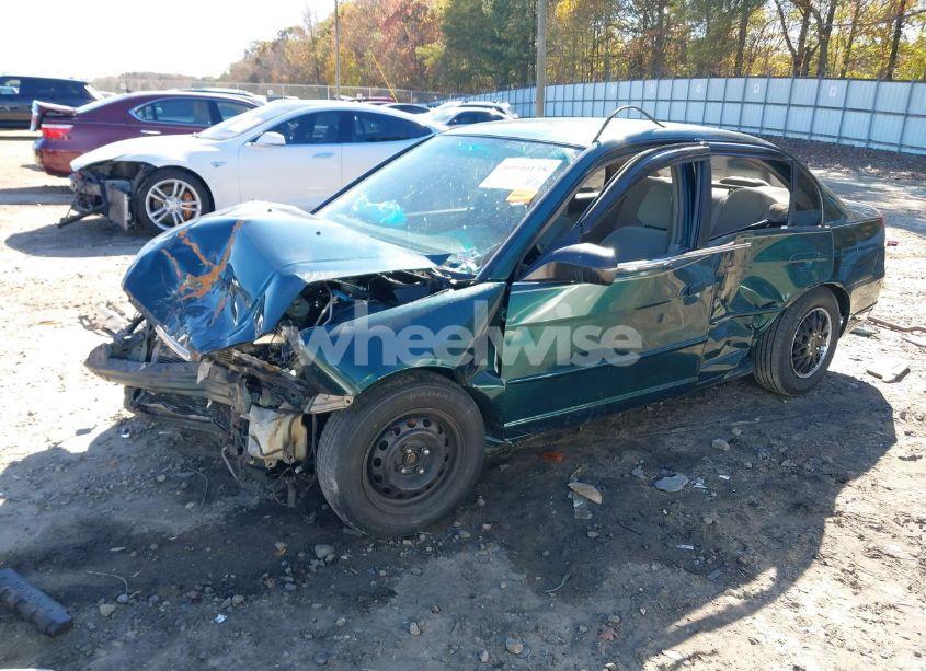 Photo 2 of 2002 Honda Civic LX (VIN 1HGES16562L054995)