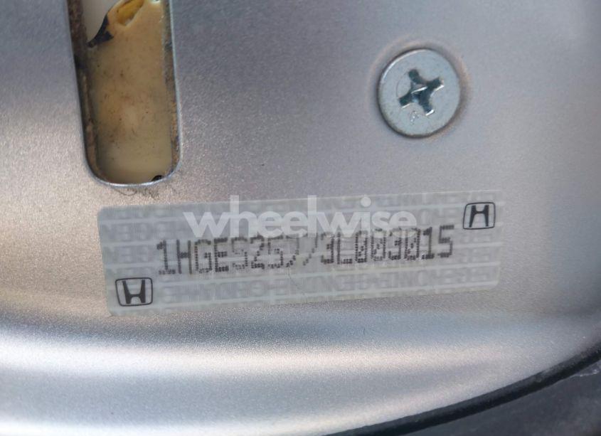 Photo 9 of 2003 Honda Civic EX (VIN 1HGES25773L003015)