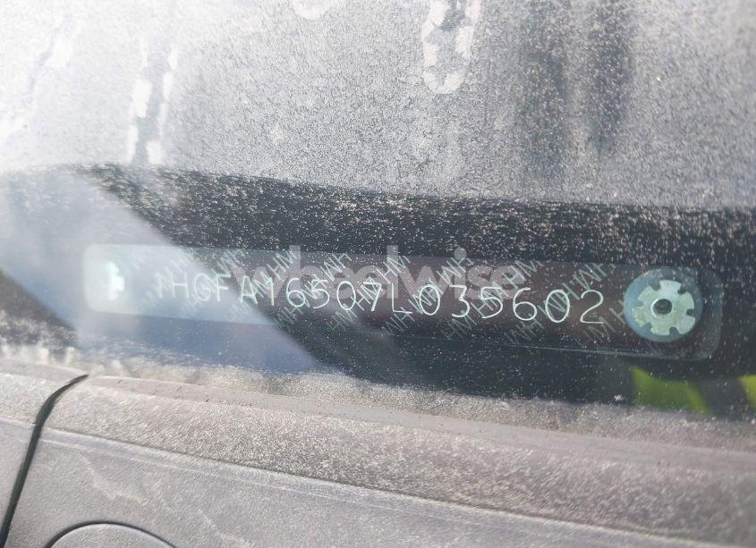 Photo 9 of 2007 Honda Civic LX (VIN 1HGFA16507L035602)